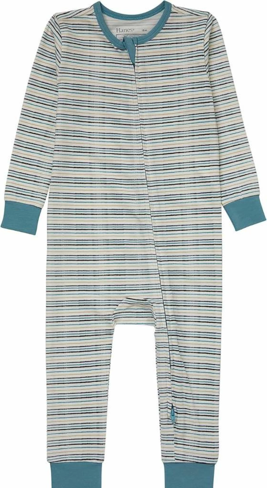 Hanes Organic Baby Sleep 'n Play - Soft Long Sleeve Footless Romper for Infants, Unisex Boys & Girls