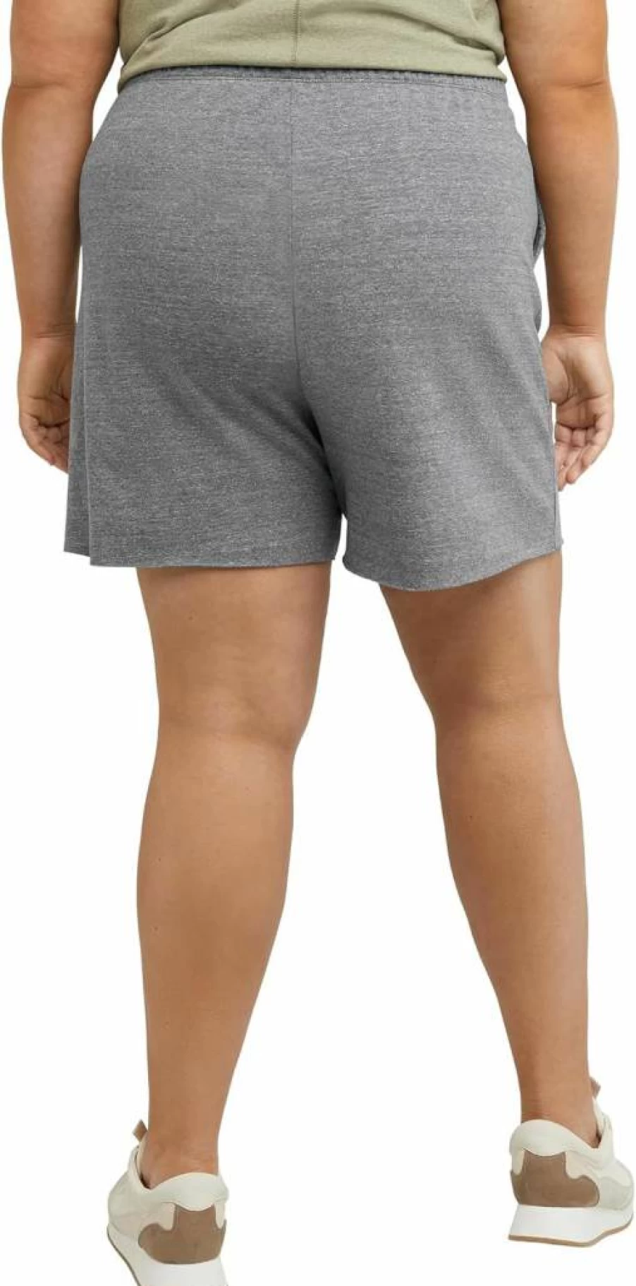 Hanes Women's Lightweight French Terry Fleece Shorts with Raw Edge Hem | Comfort Casual Lounge Shorts