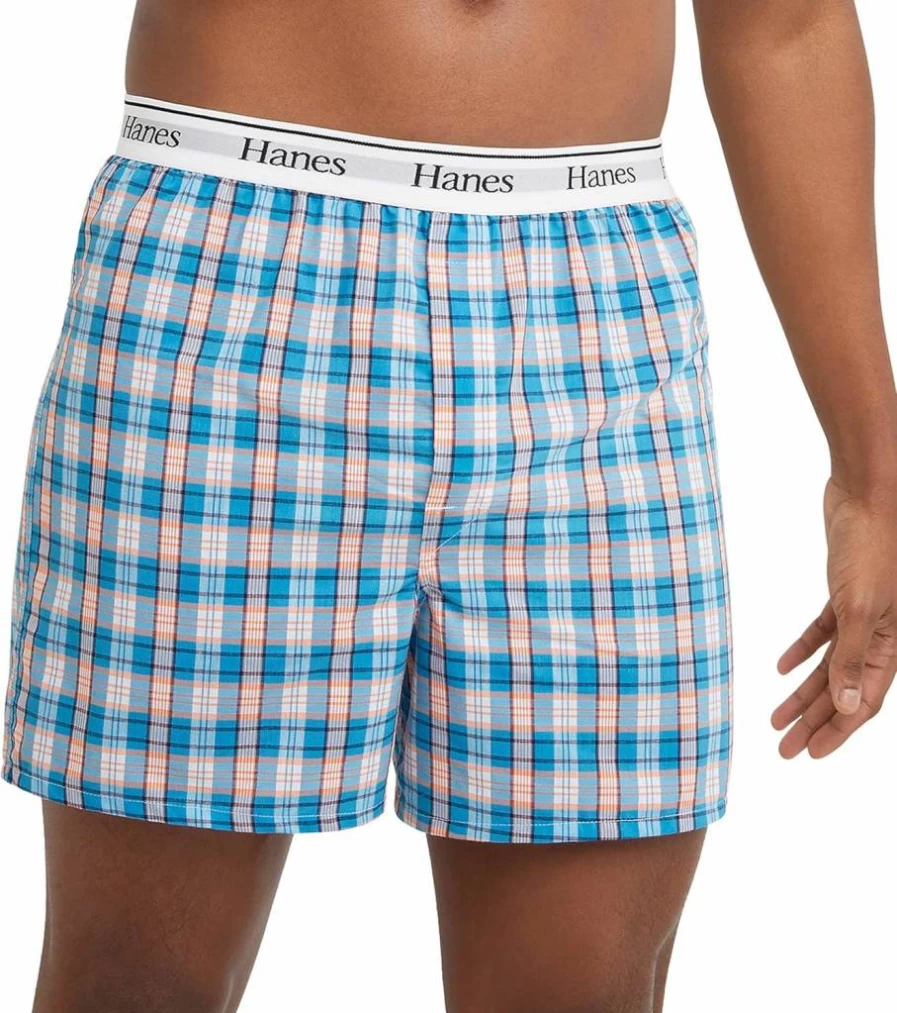 Hanes Men's 3-Pack Cotton Boxer Briefs - Moisture-Wicking, Breathable Underwear for All-Day Comfort