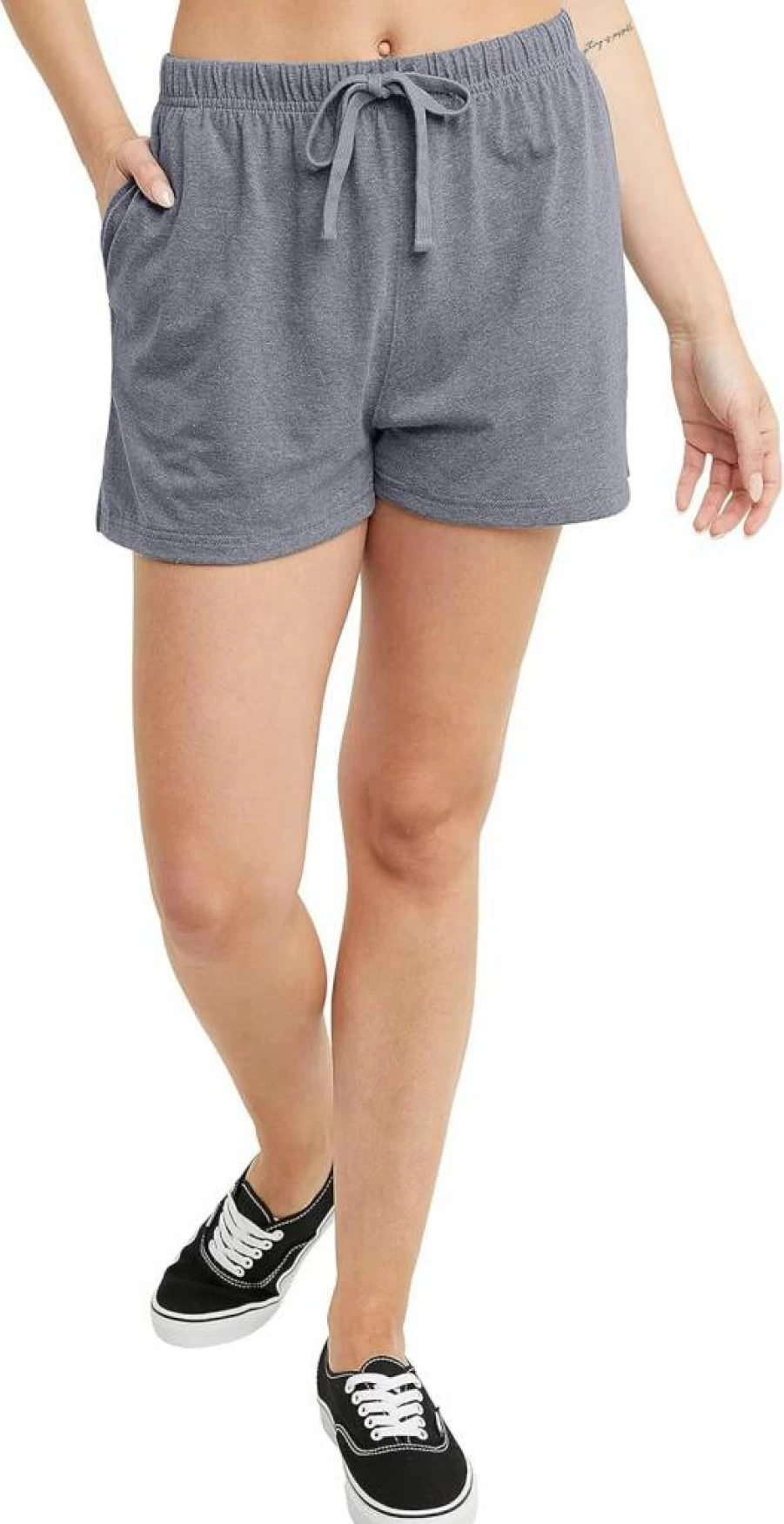 Hanes Women's Lightweight Tri-Blend Pocket Shorts - 2.5" Inseam Jersey Comfort Fit