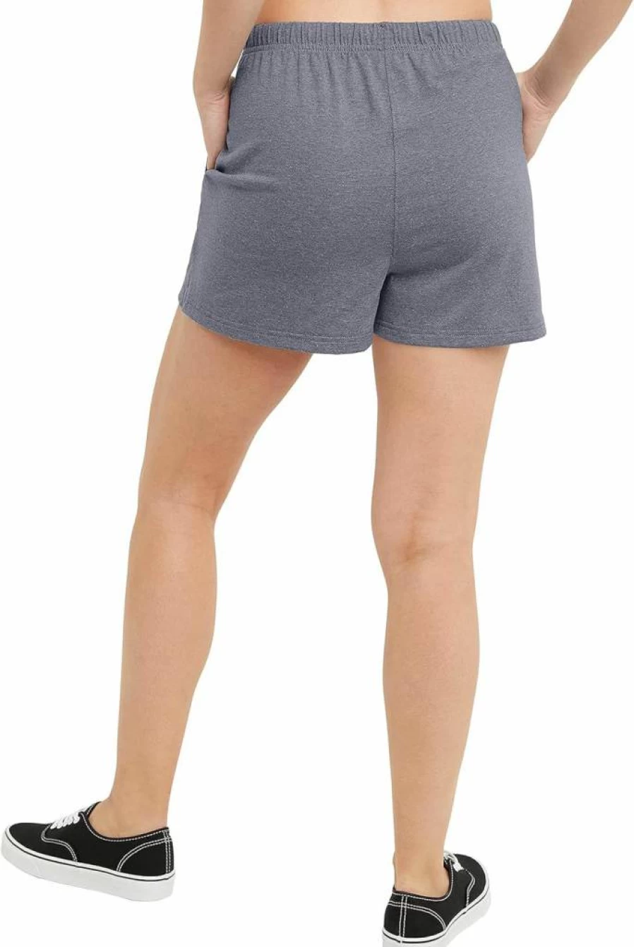 Hanes Women's Lightweight Tri-Blend Pocket Shorts - 2.5" Inseam Jersey Comfort Fit