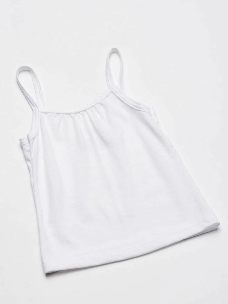 Hanes Girls' 100% Cotton Tagless Camisole for Toddlers - Multi-Pack & Color Options