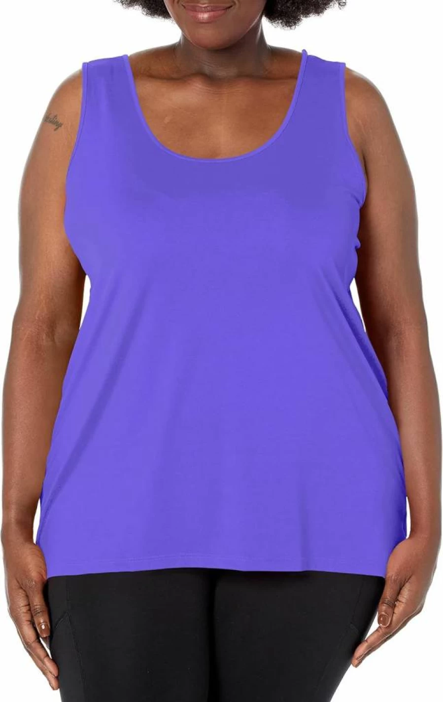 JUST MY SIZE Women's Cool Dri Moisture-Wicking Comfort Tank Top