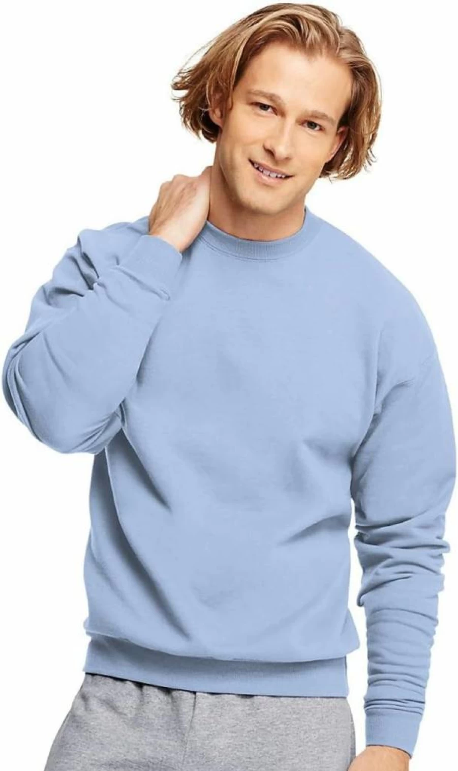 Hanes Men's Heavyweight Fleece Crewneck Sweatshirt - Warm Pullover for Men