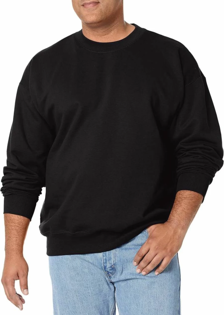 Hanes Men's Heavyweight Fleece Crewneck Sweatshirt - Warm Pullover for Men
