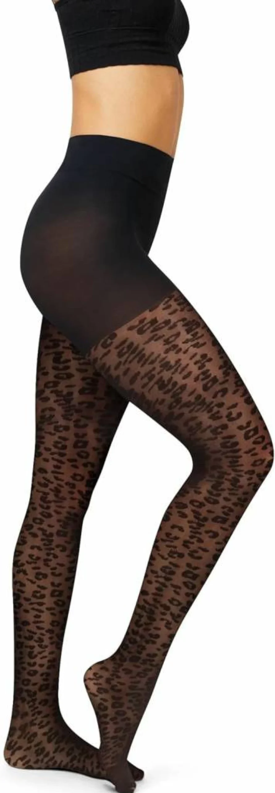 Hanes Women's EcoSmart Animal Print Control Top Sheer Pantyhose Tights for Comfort & Style