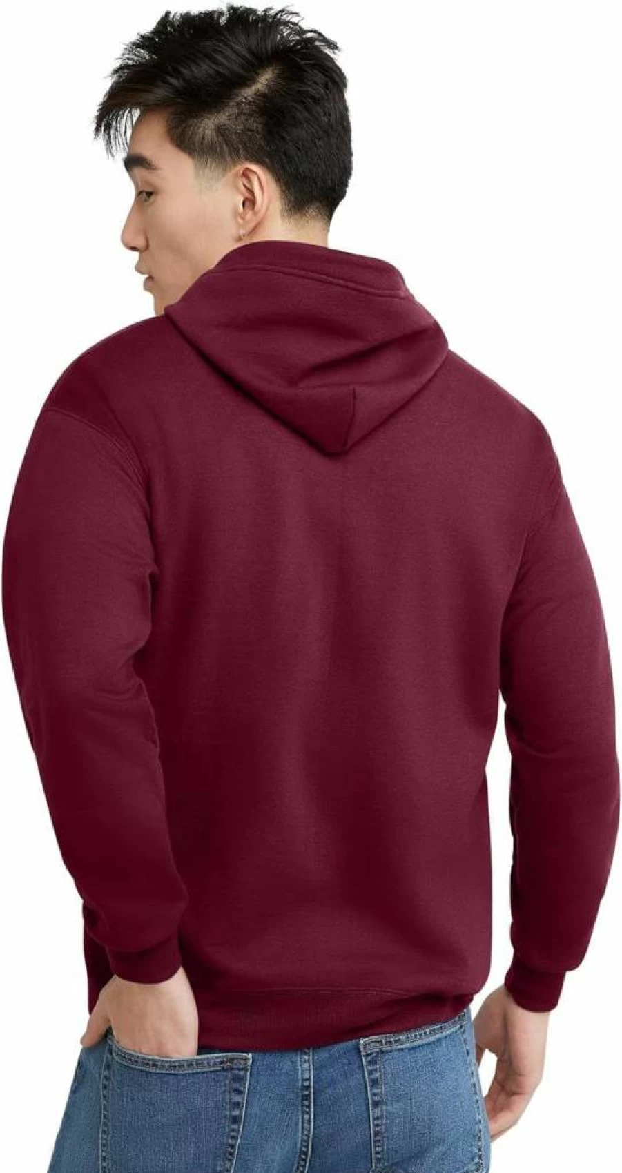Hanes Men's EcoSmart Fleece Zip-Up Hoodie - Soft Sustainable Pullover Sweatshirt for Men