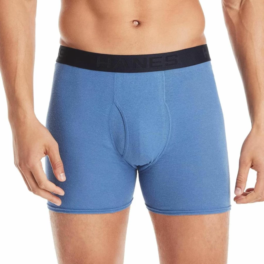 Hanes Men's Ultimate 5-Pack Tagless ComfortSoft Boxer Briefs - Breathable Cotton Underwear