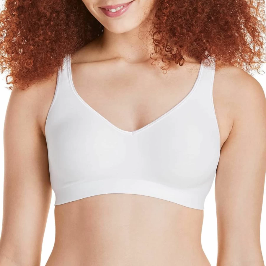 Hanes Women's ComfortFlex Wireless T-Shirt Bra - Smooth Full Coverage Support, Breathable Fabric, Single or 2-Pack Options