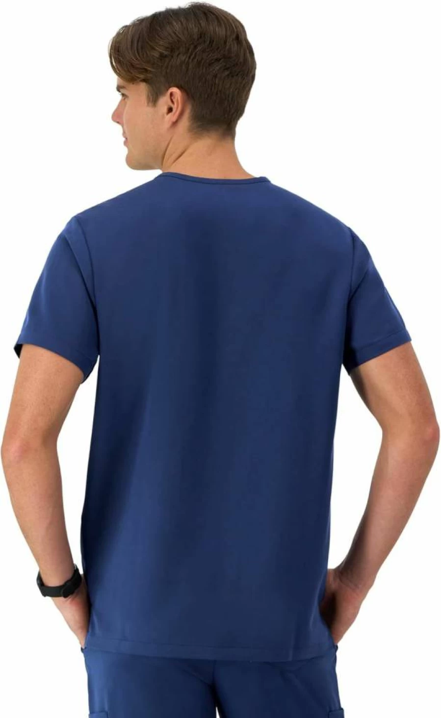 Hanes Men's Moisture-Wicking Odor Control Stretch Scrub Shirt - Healthcare Top