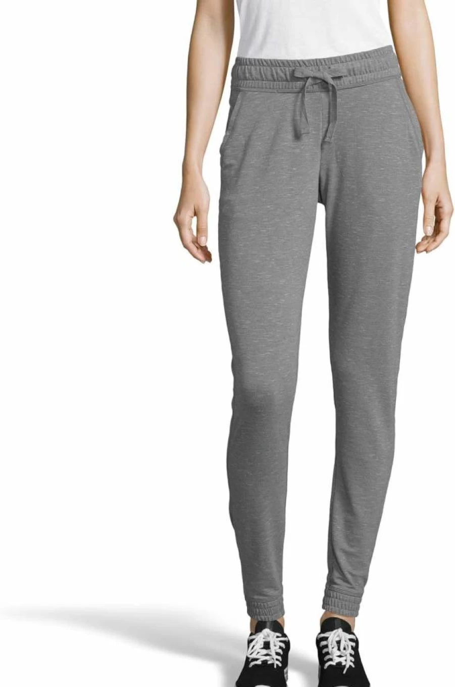 Hanes Women's ComfortFit French Terry Jogger Pants with Side Pockets - Soft Tri-Blend Fabric for Lounge & Active Wear
