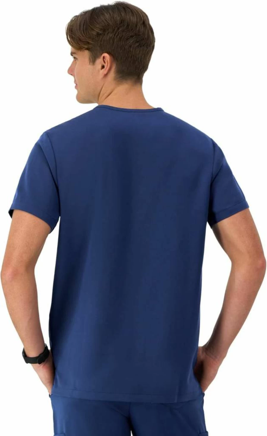 Hanes Men's Moisture-Wicking Odor Control Stretch Scrub Shirt - Healthcare Top
