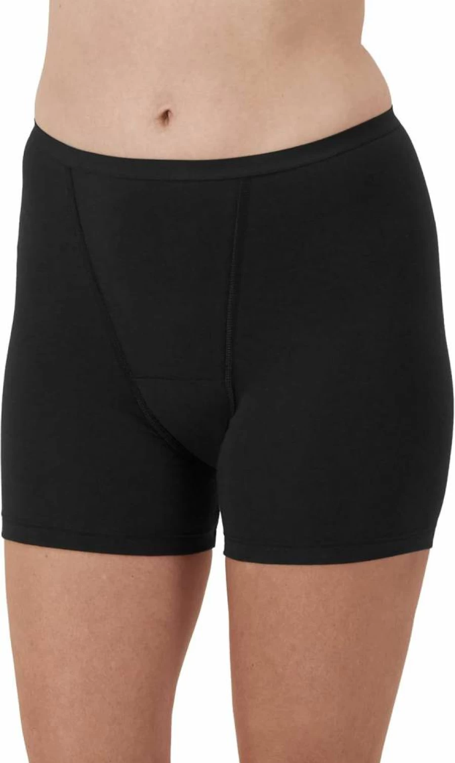 Hanes Women's Super Leak-Proof Period Underwear - Postpartum & Overnight Protection Boxer Briefs, 2-Pack