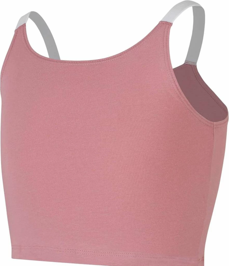 Hanes Girls' 5-Pack Cotton Blend Crop Cami Tanks | Moisture Wicking | Originals Collection