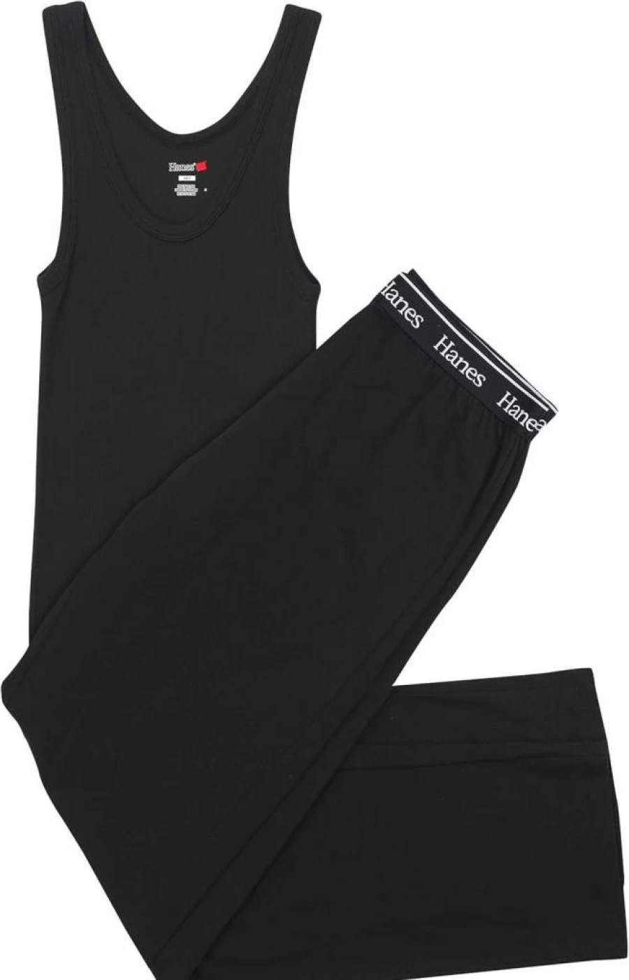 Hanes Women's Comfywear Ribbed Tank Top and Lounge Pants 2-Piece Sleepwear Set
