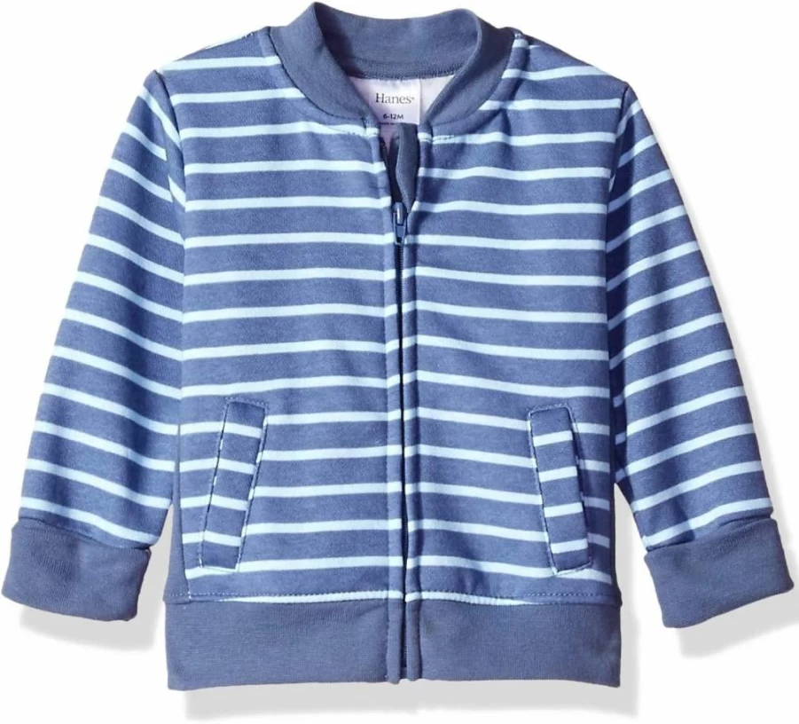 Hanes Baby & Toddler Zip-Up Fleece Jacket - Soft 4-Way Stretch Sweatshirt for Kids