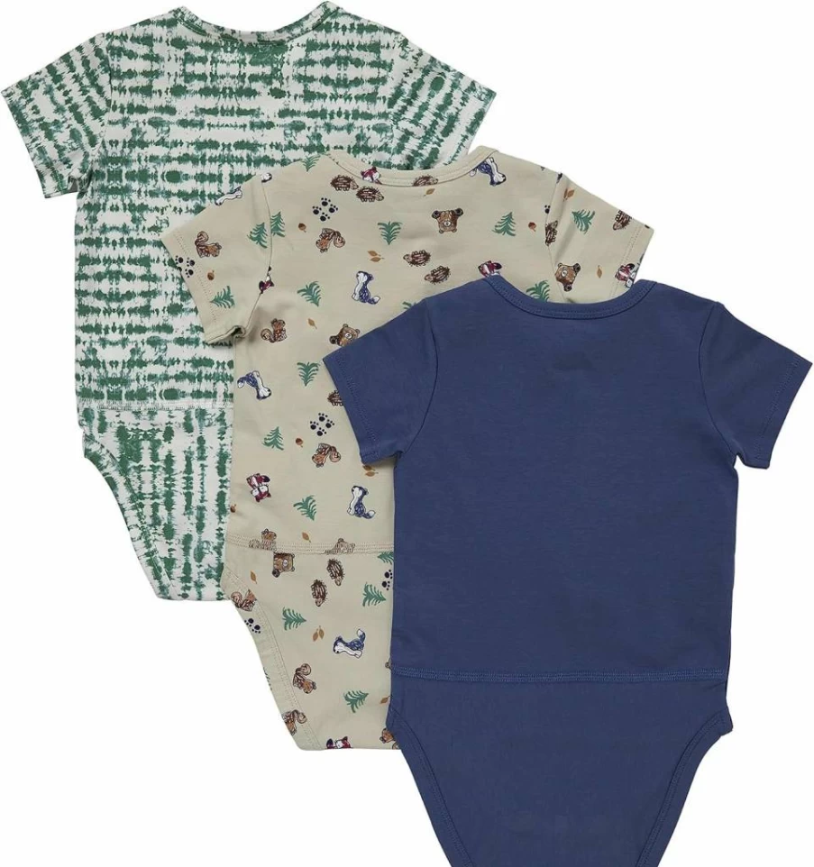 Hanes Unisex Baby Bodysuits 3-Pack, Soft Cotton Short Sleeve Onesies for Infants, Boys & Girls