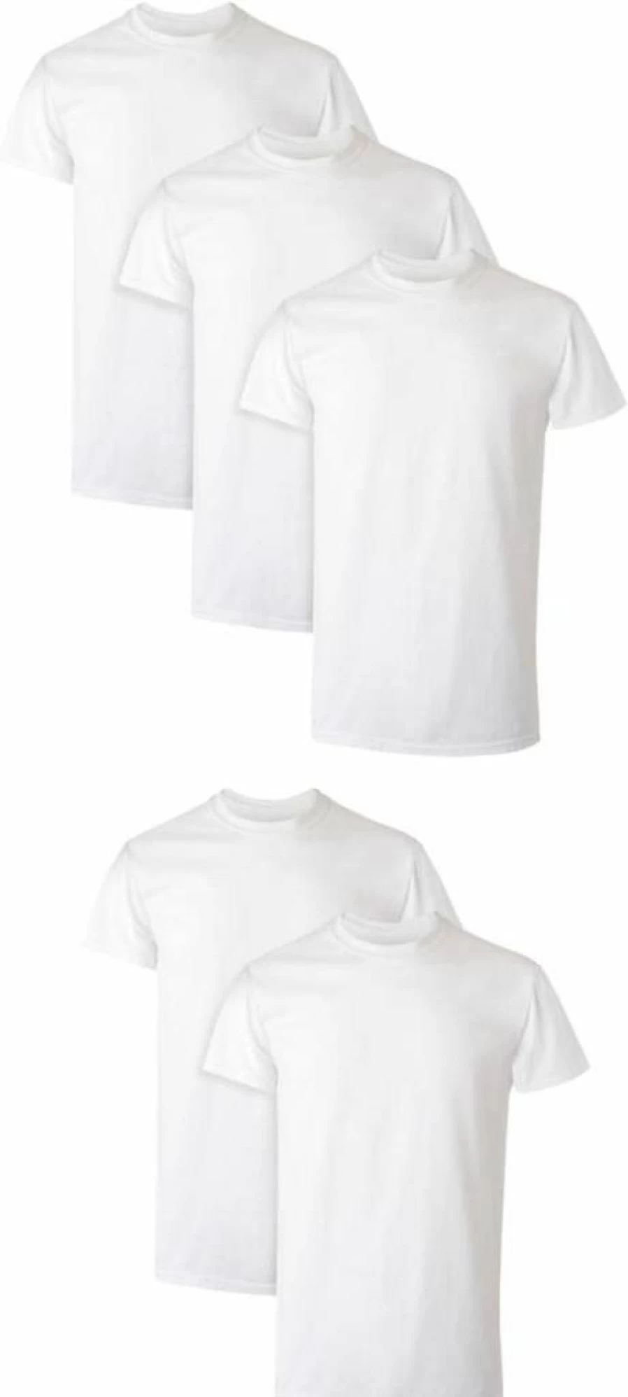 Hanes Men's 5-Pack Moisture-Wicking Performance Crewneck Undershirts for Active Wear