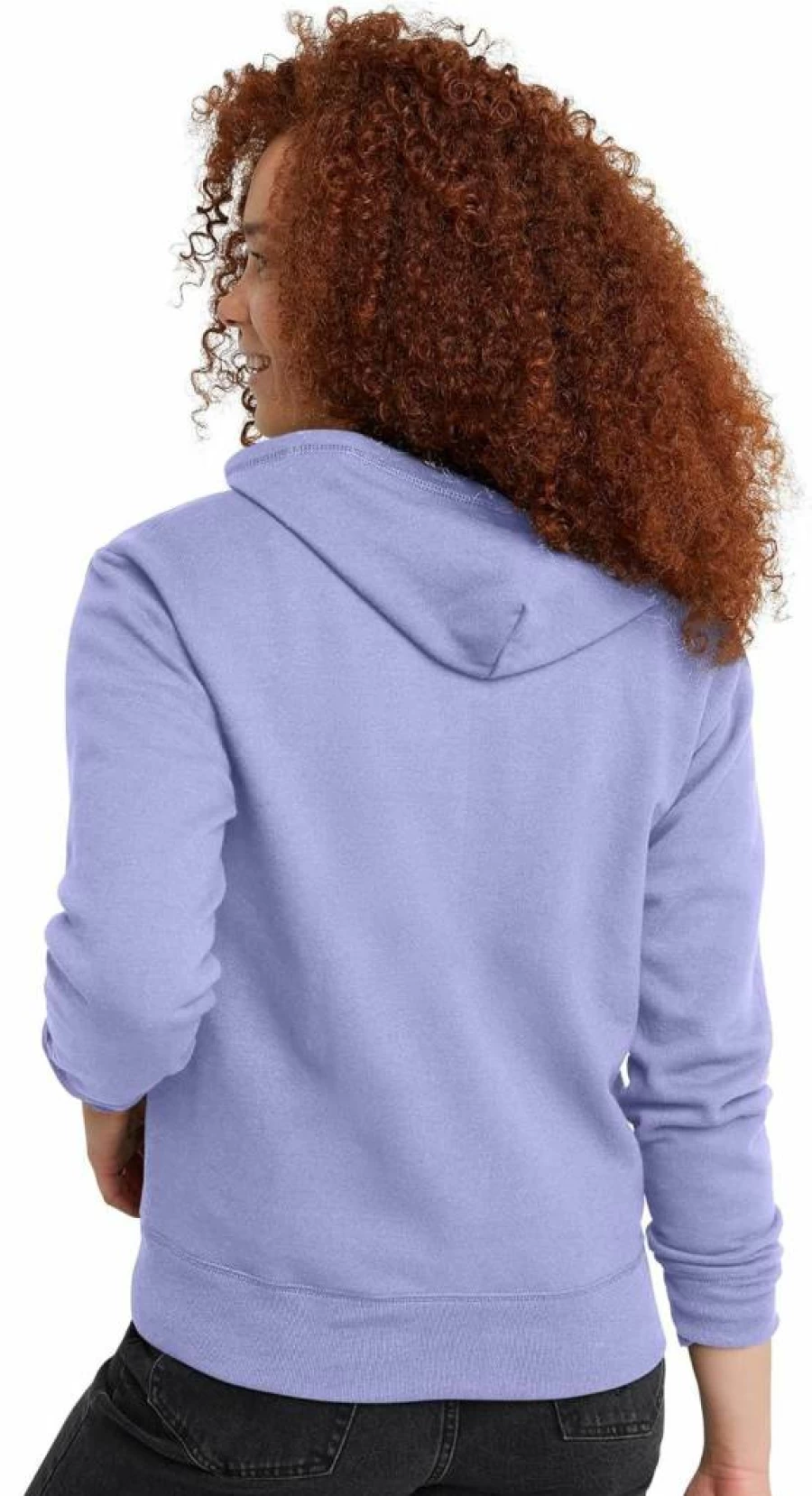 Hanes Women's EcoSmart Fleece Full-Zip Hooded Sweatshirt - Lightweight Comfortable Zip-Up Hoodie
