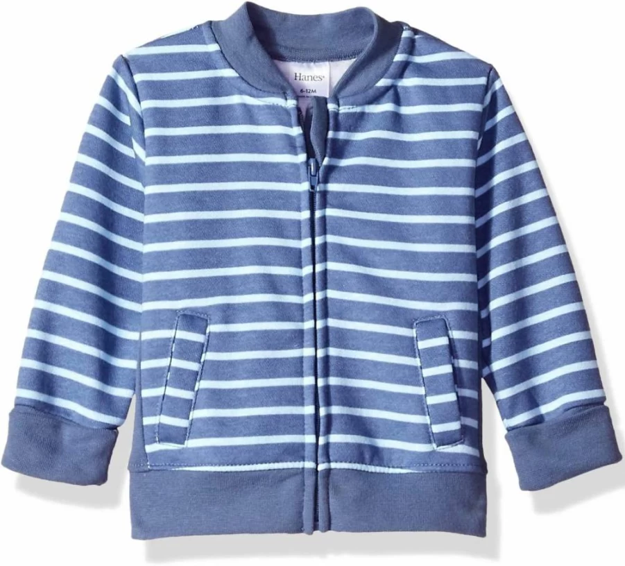 Hanes Baby & Toddler Zip-Up Fleece Jacket - Soft 4-Way Stretch Sweatshirt for Kids