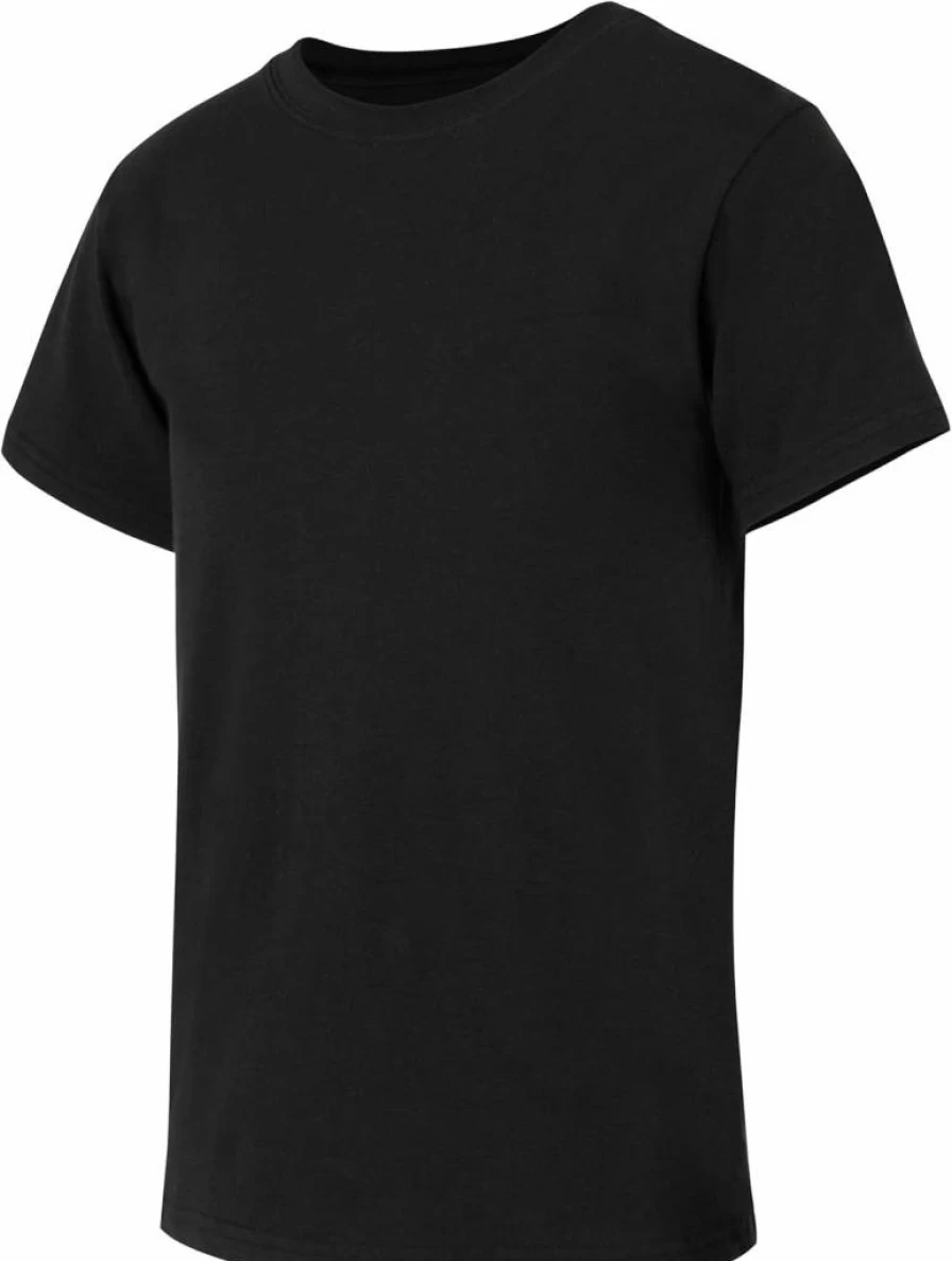 Hanes Boys' Stretch Cotton Crewneck Undershirts 5-Pack - Black & Assorted Colors
