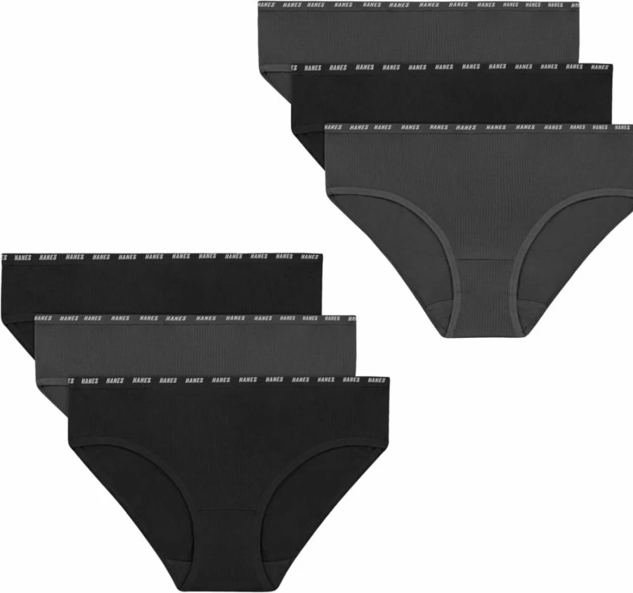 Hanes Girls' Breathable Stretch Cotton Underwear for Tweens - Comfortable & Soft Everyday Panties