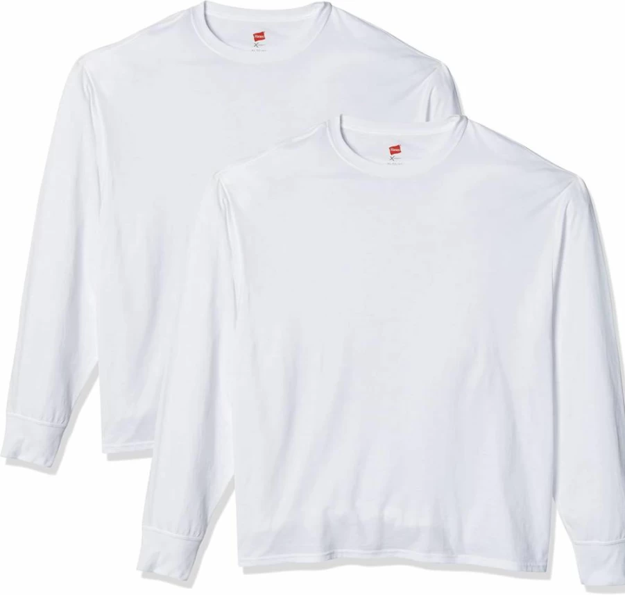 Hanes Men's 2-Pack X-Temp Moisture-Wicking Long Sleeve T-Shirts