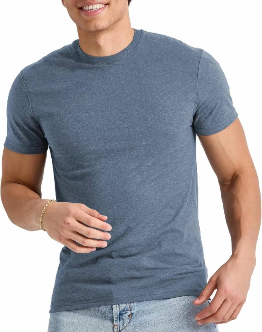Hanes Men's Big & Tall Tri-Blend Lightweight T-Shirt | Originals Collection | Comfort Fit Crewneck Tee