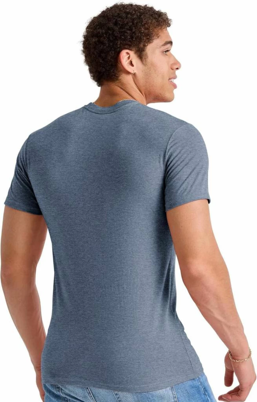 Hanes Men's Big & Tall Tri-Blend Lightweight T-Shirt | Originals Collection | Comfort Fit Crewneck Tee