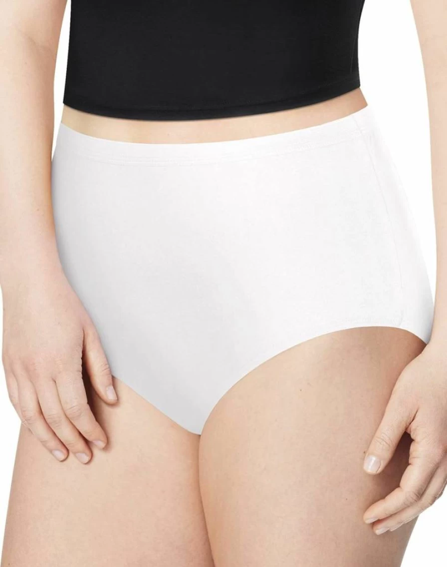 Hanes Women's 6-Pack Cool Comfort Cotton Briefs - Soft Breathable Underwear