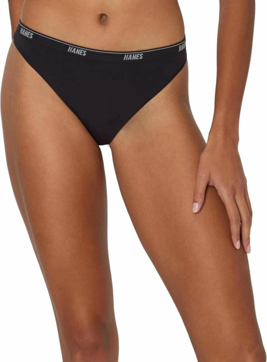 Hanes Women's 360 Flex Stretch Panties 6-Pack - Seamless Hipster, Bikini & Thong Underwear for Comfort & Smooth Fit