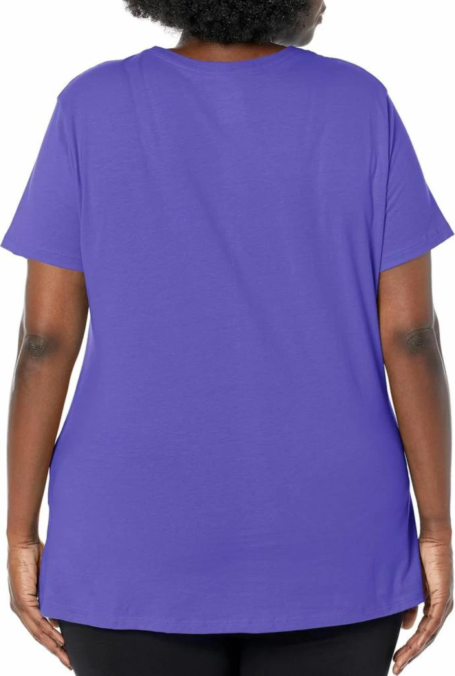 JUST MY SIZE Women's Plus-Size Soft Cotton Short Sleeve Crew Neck T-Shirt