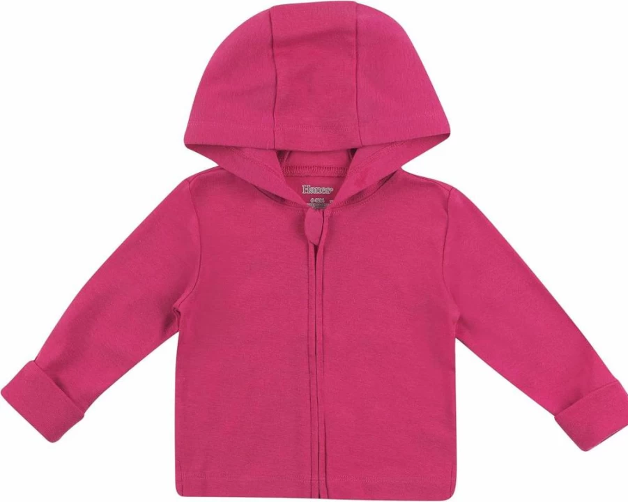 Hanes Baby & Toddler Zip-Up Hoodie - Soft 4-Way Stretch Knit, Long Sleeve Comfort for Infants