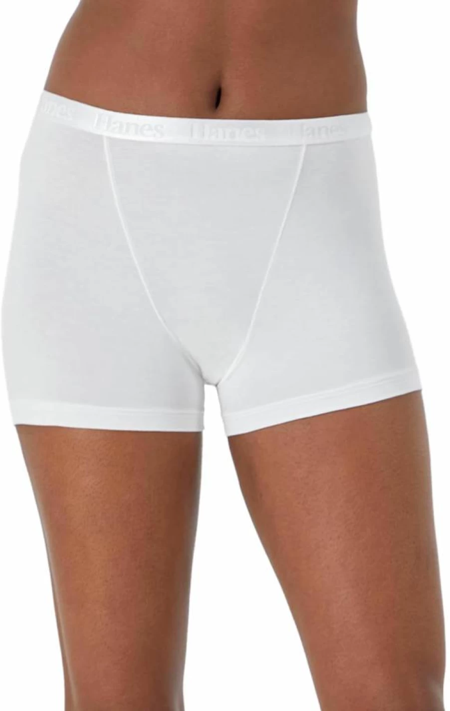 Hanes Women's Ultra Soft 5-Pack Cotton Boxer Brief Underwear - Comfortable & Breathable
