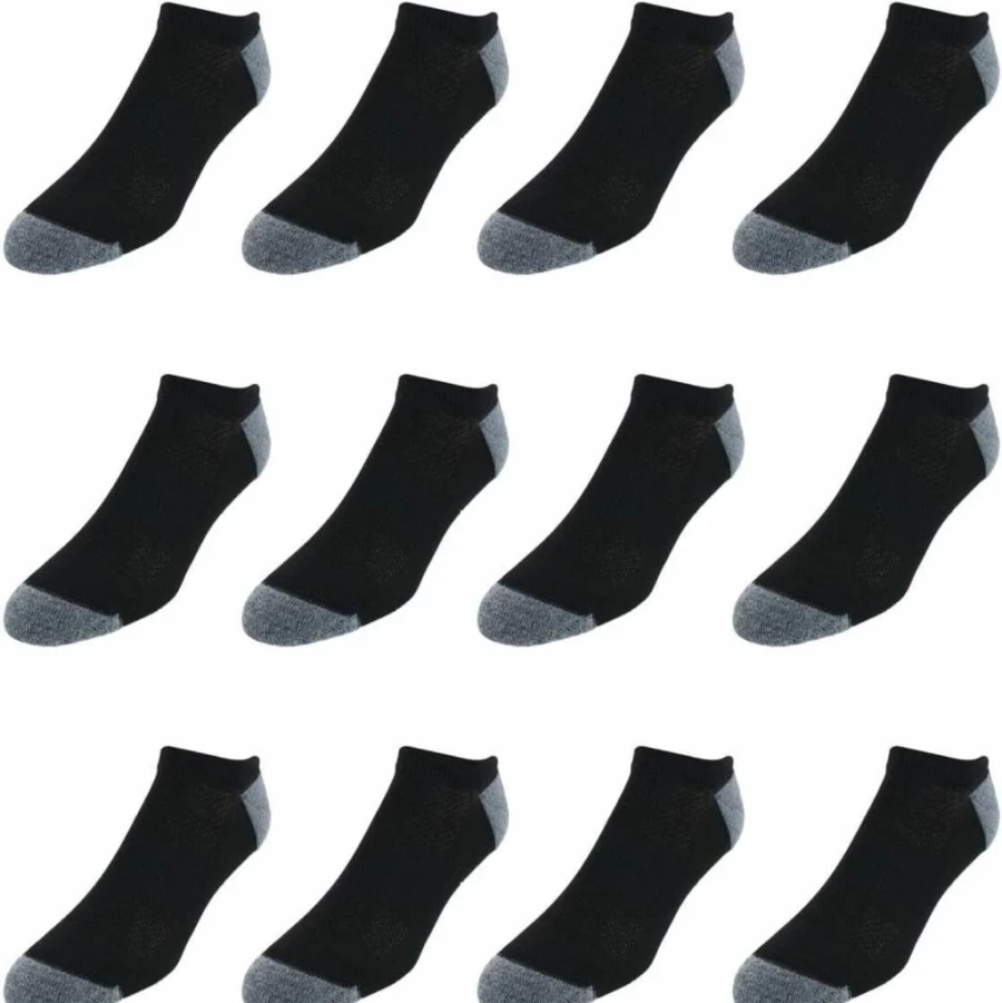 Hanes Men's X-Temp Lightweight No Show Socks 12-Pack, Low Cut Breathable Comfort Athletic Socks