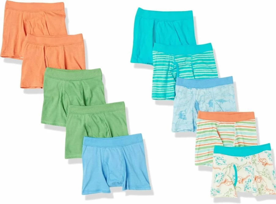 Hanes Boys' Tagless Cotton Underwear 10-Pack - Super Soft Comfort Fit Multipack