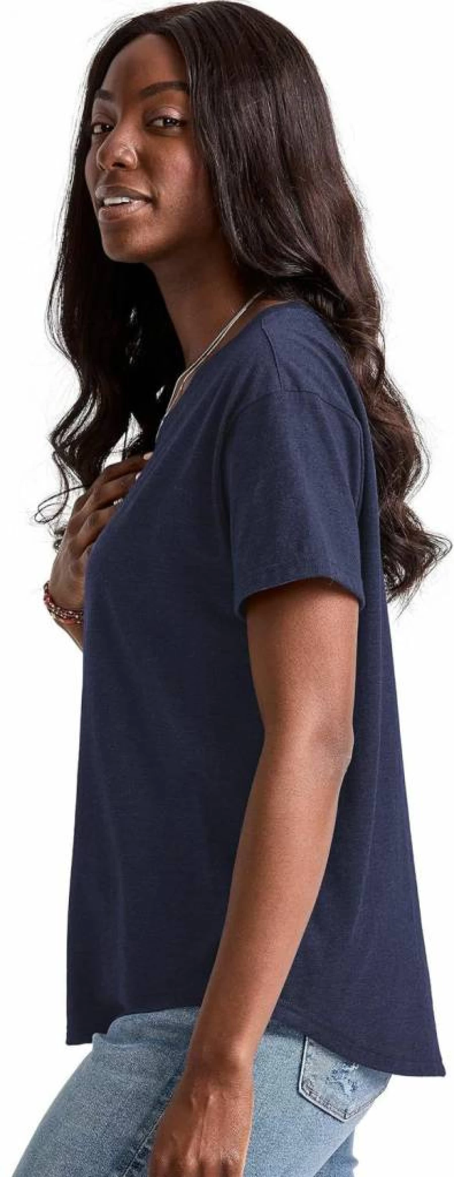 Hanes Women's Plus Size Oversized Cotton Crewneck T-Shirt | Soft Comfortable Casual Tee
