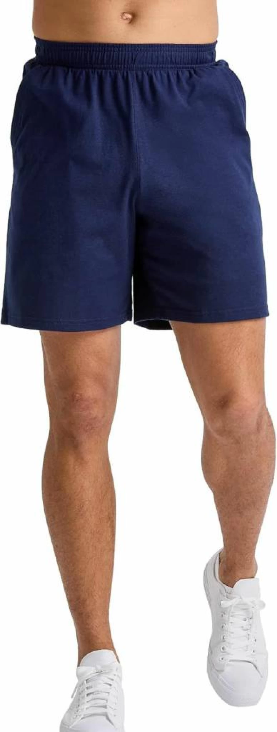 Hanes Men's Comfort Stretch Cotton Jersey Gym Shorts with Pockets - Pull-On Athletic Shorts for Workout & Casual Wear