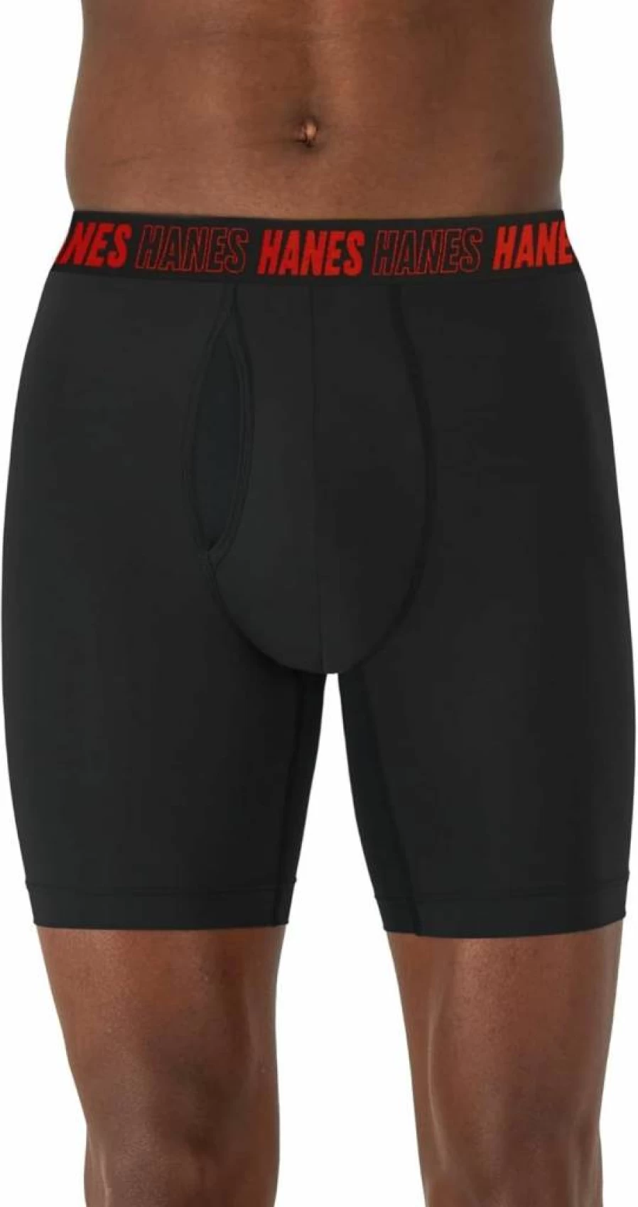 Hanes Men's Performance Boxer Briefs 3-Pack with Support Pouch - Regular, Trunk & Long Leg Options for Comfort & Mobility