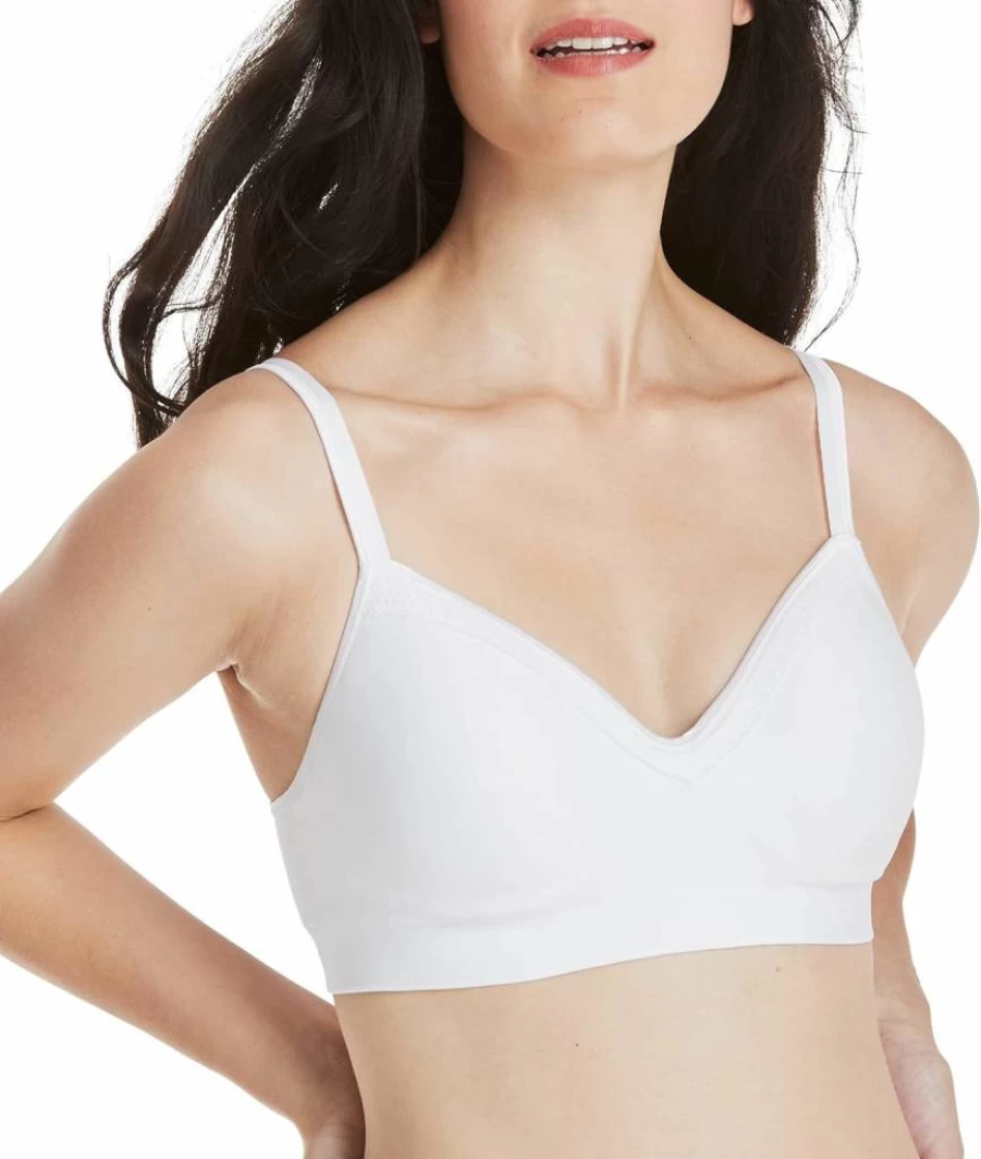 Hanes Women's SmoothTec ComfortFlex Fit Wirefree Bra MHG199 - Wireless Comfort Bra for Women - Soft Support Seamless Underwear