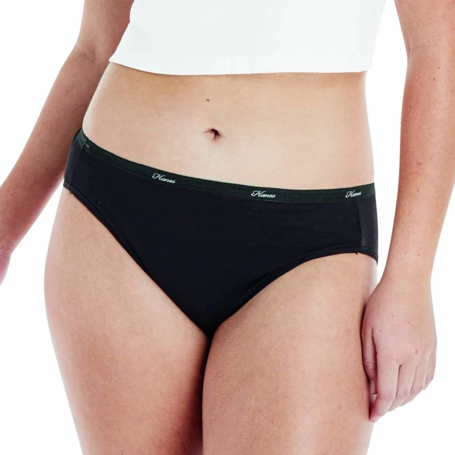 Hanes Women's Cotton High-Cut Briefs Underwear 6-Pack - Assorted Colors