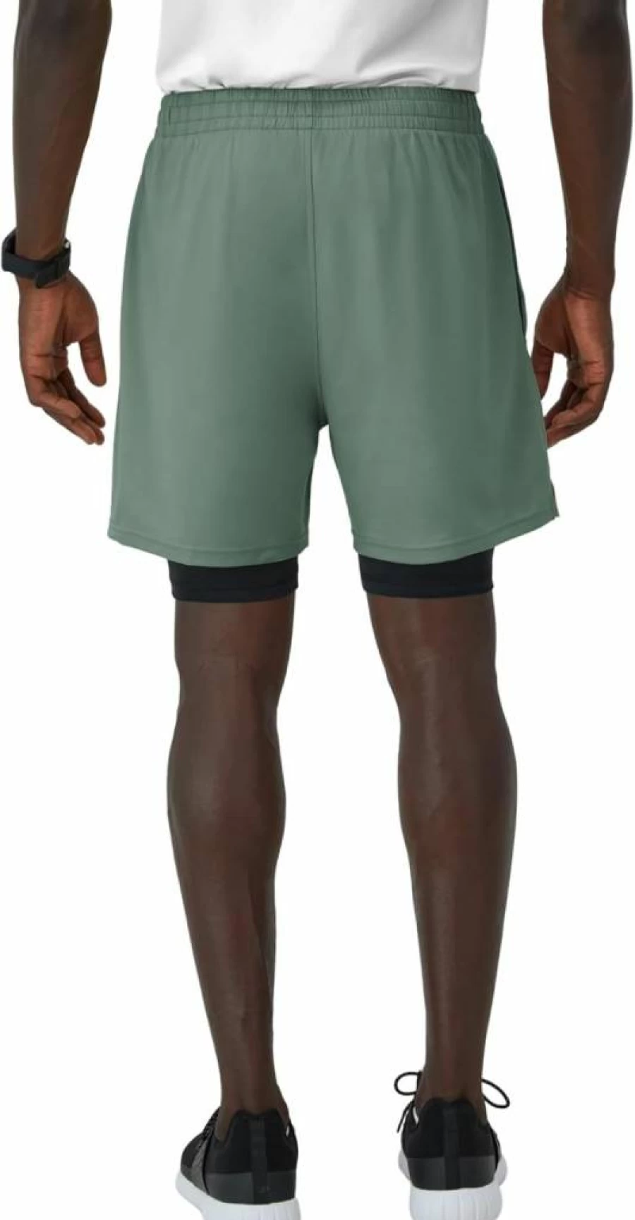Hanes Men's 5" 2-in-1 Workout Shorts with Built-In Boxer Brief, Moisture-Wicking Gym Shorts with Support Pouch for Training & Running