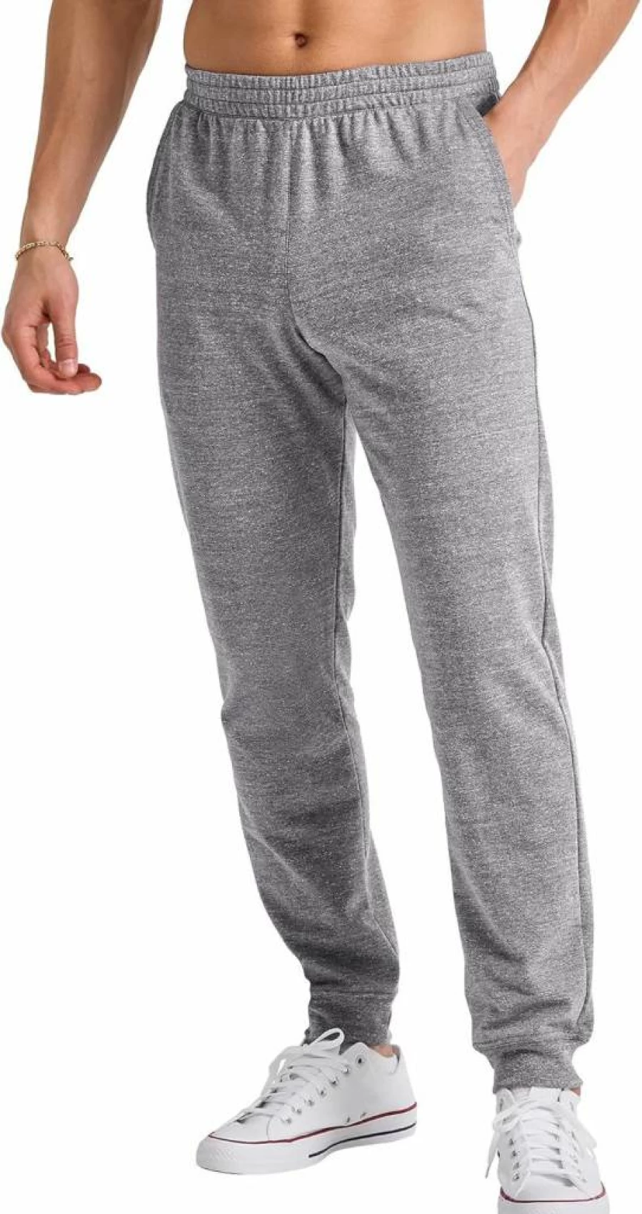 Hanes Men's French Terry Jogger Pants with Pockets - Comfortable Casual Sweatpants