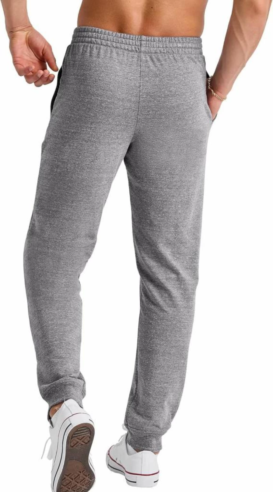 Hanes Men's French Terry Jogger Pants with Pockets - Comfortable Casual Sweatpants