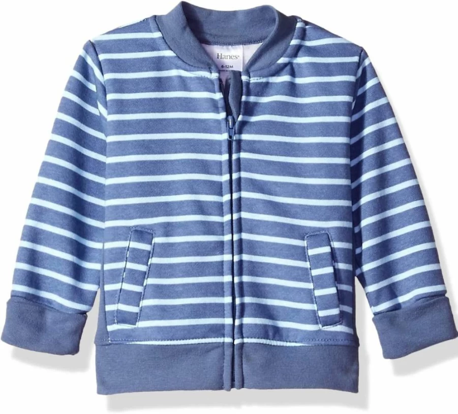 Hanes Baby & Toddler Zip-Up Fleece Jacket - Soft 4-Way Stretch Sweatshirt for Kids