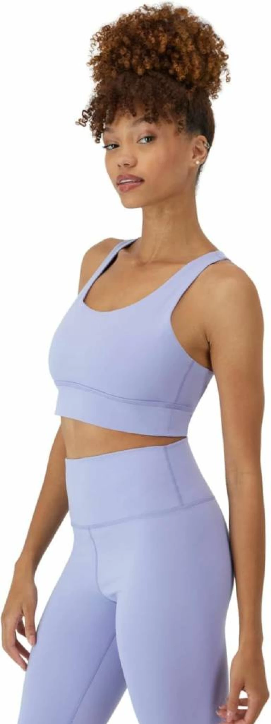 Hanes Women's Racerback Sports Bra - Stretch Crop Top with Cutout Design for Comfort & Support