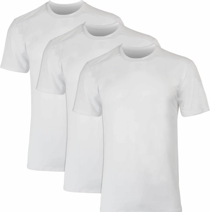 Hanes Men's X-Temp Moisture-Wicking T-Shirt 3-Pack - Breathable Mesh Back, White & Black/Grey, Comfort Fit Crewneck Tee