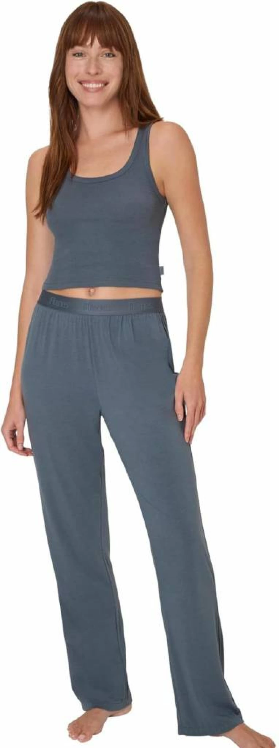 Hanes Women's Supersoft 2-Piece Loungewear Set - Crop Tank & Lounge Pants | Comfy Comfort Wear