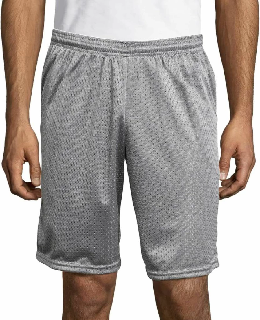 Hanes Men's 9" Performance Mesh Athletic Shorts with Pockets, Moisture-Wicking Sport Shorts for Training & Running