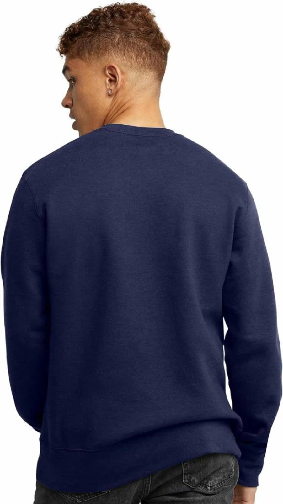 Hanes Men's Midweight Fleece Crewneck Pullover Sweatshirt - Comfortable Casual Original Style